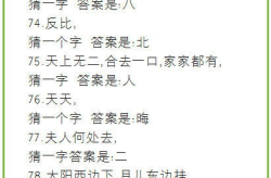 最有趣的猜字谜
